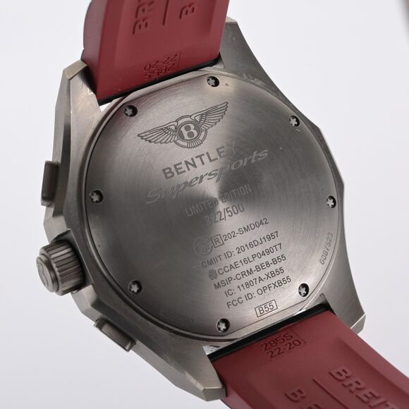 Breitling Bentley Supersport B55 EB5520 Limited Carbon Fiber 46mm Men's Watch - Picture 9 of 13